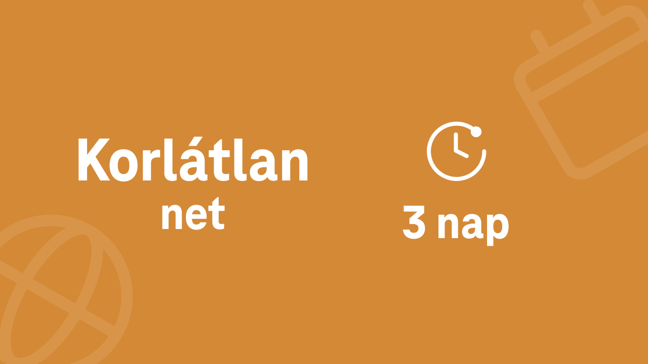 Korlátlan net 3 napra