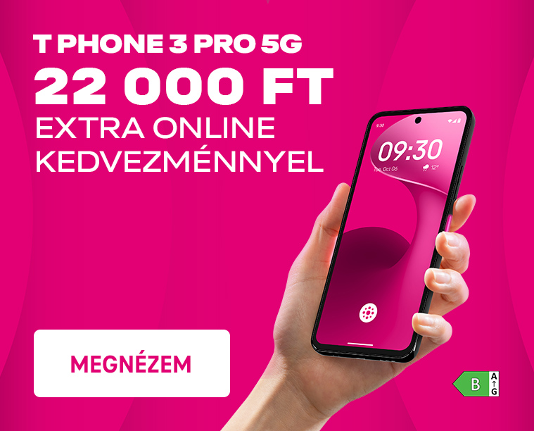 T Phone 3 Pro 5G 22 000 Ft extra online kedvezménnyel